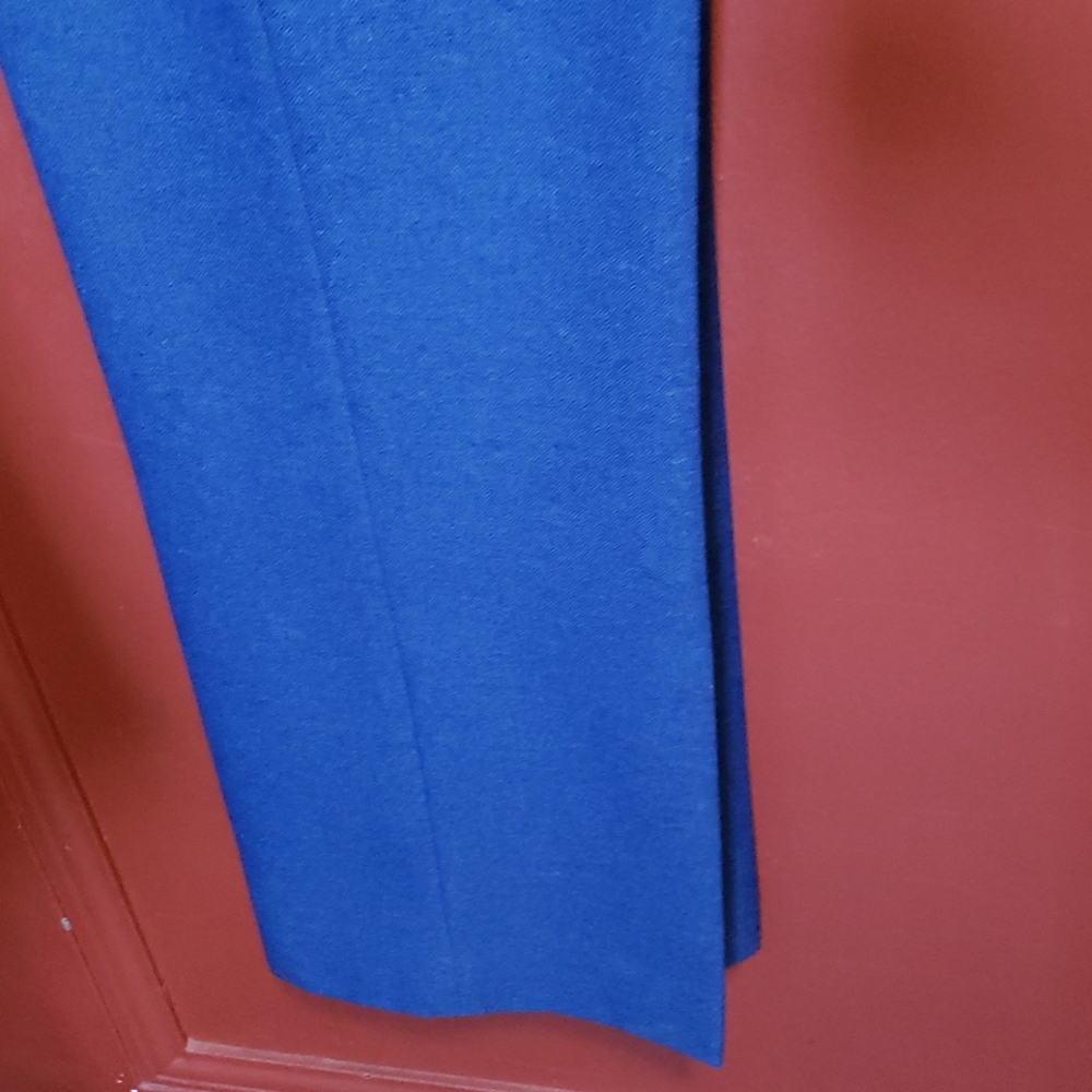 EVAN -PICONE BLUE 2-PC LINED PANTS SUIT SIZE 4 - Picture 7 of 16